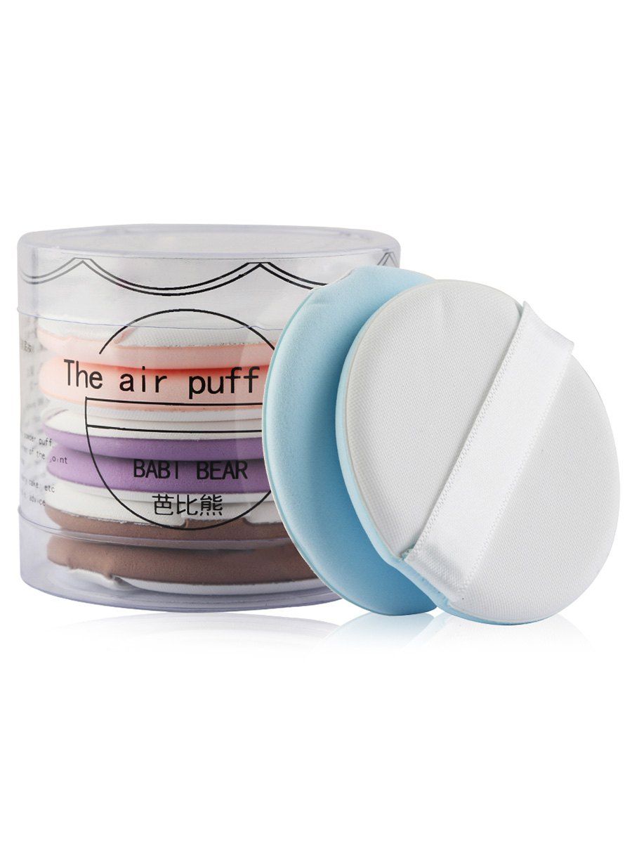 

8Pcs Portable Powder Puff Set, Colorful