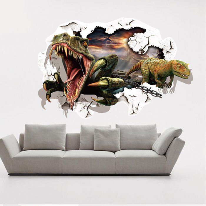 

Dinosaurs Printed Home Decor Wall Sticker, Colormix