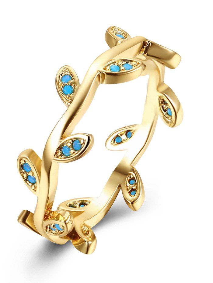 

Leaves Circle Bohemian Finger Ring, Golden