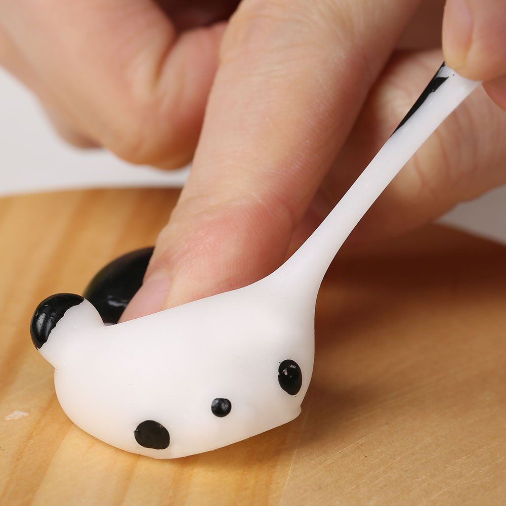 

3Pcs Panda Squeeze Stress Relief Squishy Toys, Black white