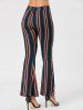 [31% OFF] Vertical Striped Flare Pants | Rosegal