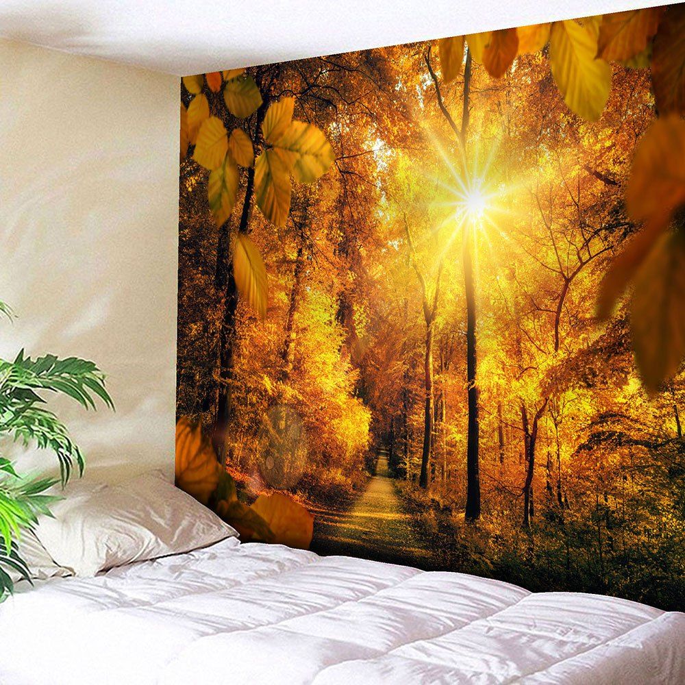 

Sunshine Sugarbush Pattern Waterproof Wall Decor Tapestry, Yellow