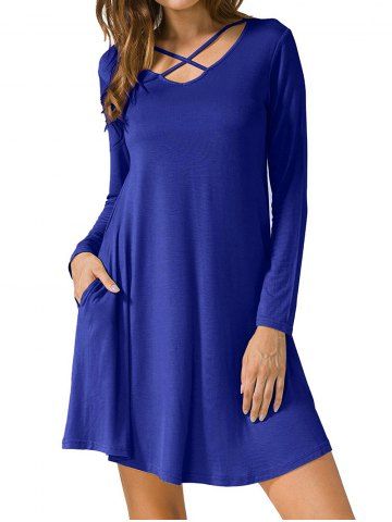 Royal Blue Mini Dress