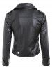 Faux Leather Biker Jacket -  
