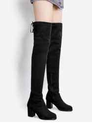 tie up over the knee boots