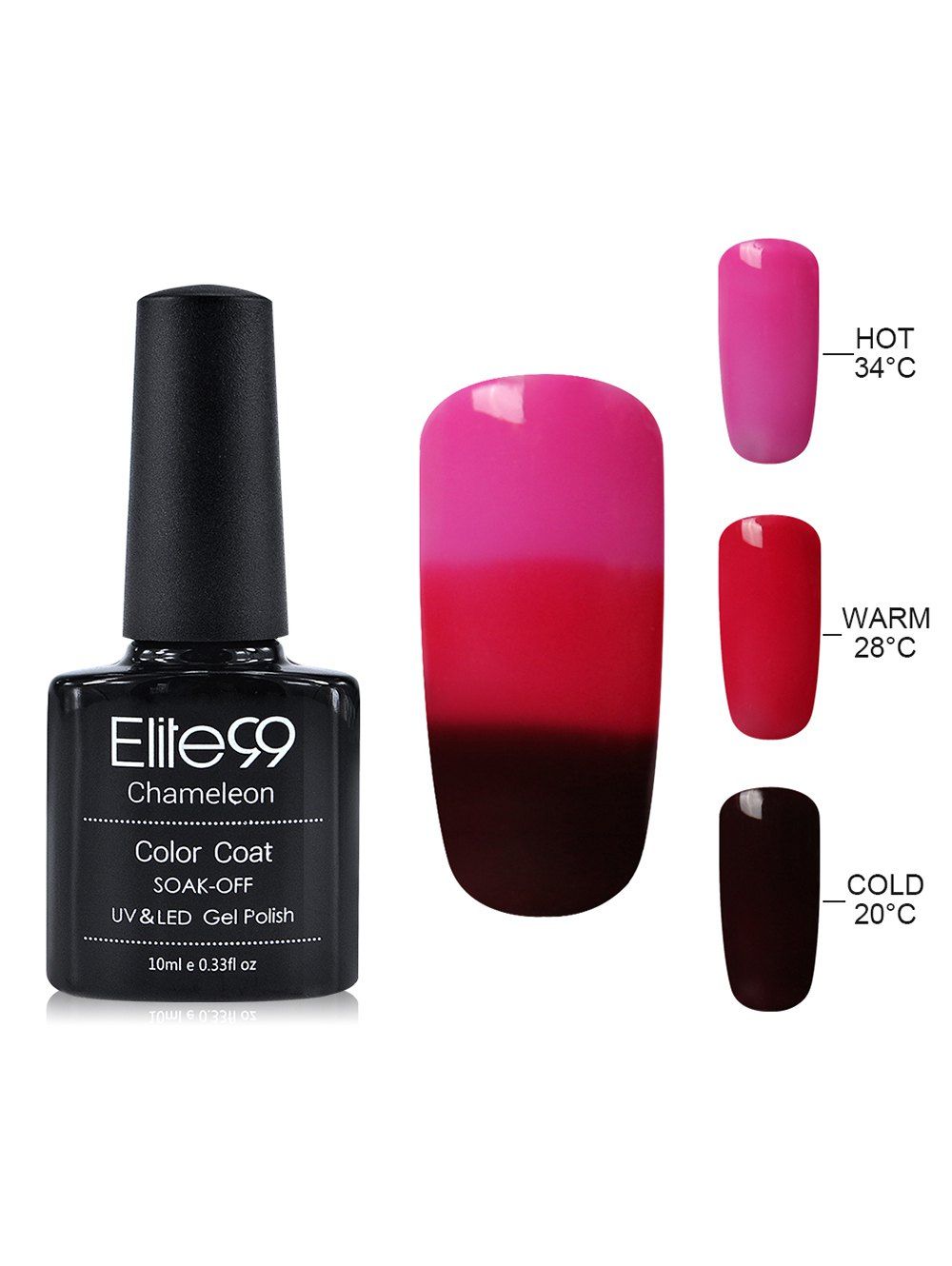 

Elite99 Chameleon Temperature Color Changing Gel Nail Polish 10ML, #23