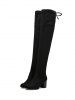 over knee tie up boots