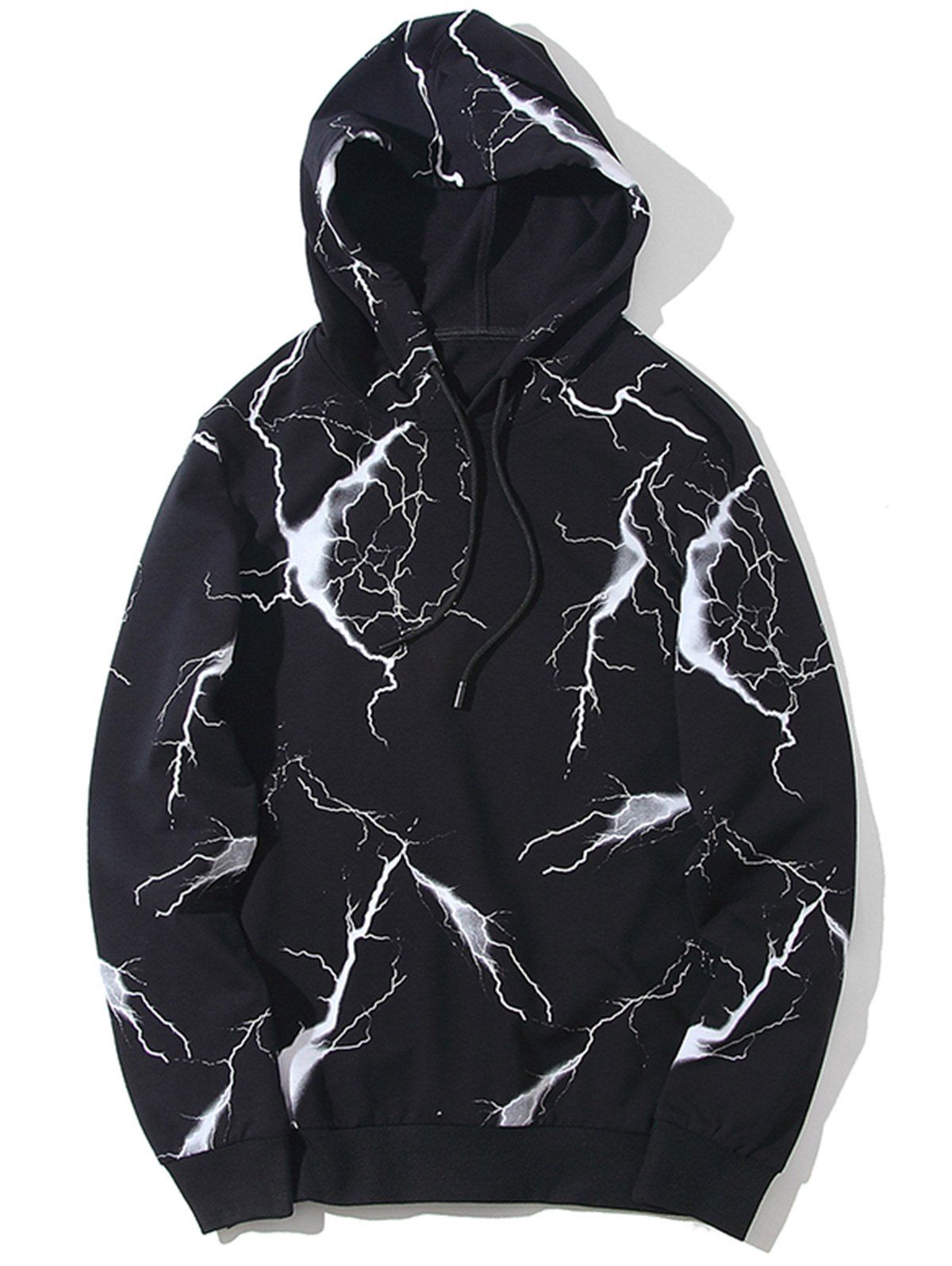 [66% OFF] Flash Lightning Pullover Hoodie | Rosegal