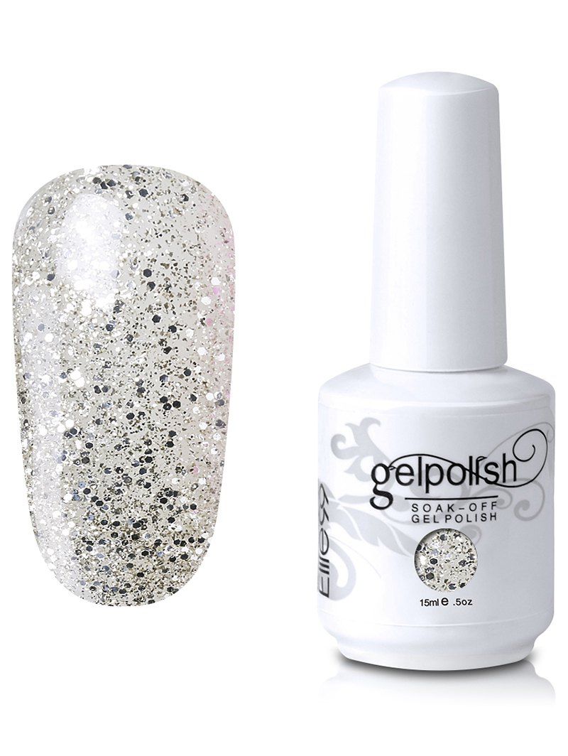 

15ml Elite99 Soak Off UV LED Gel Polish Lacquer Nail Art Glitter Sequins, #09