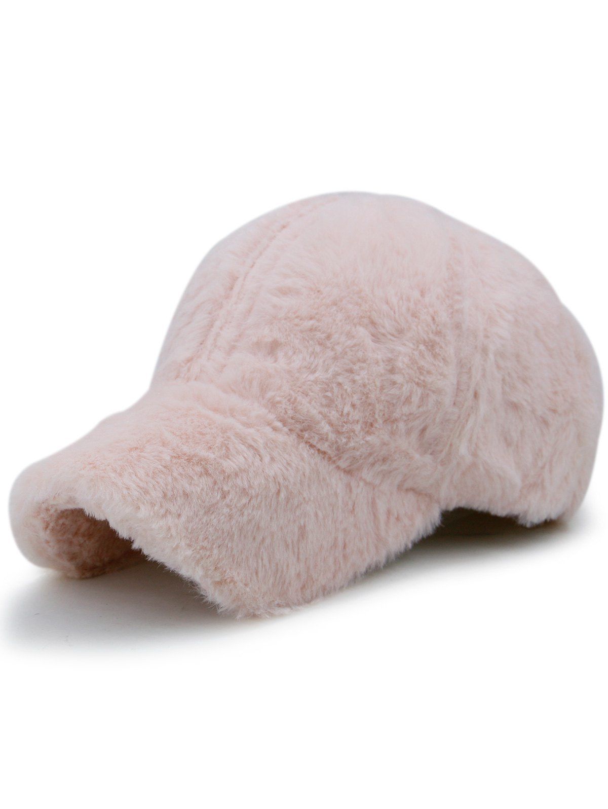 

Plain Fluffy Baseball Hat, Papaya