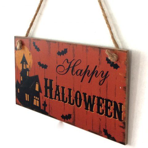 Darksalmon Halloween Castle Pattern Door Decor Wooden Hanging Sign ... Darksalmon Halloween Castle Pattern Door Decor Wooden Hanging Sign ...