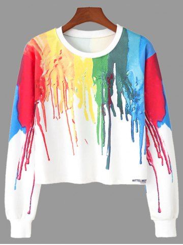 acrylic paint on sweatshirt