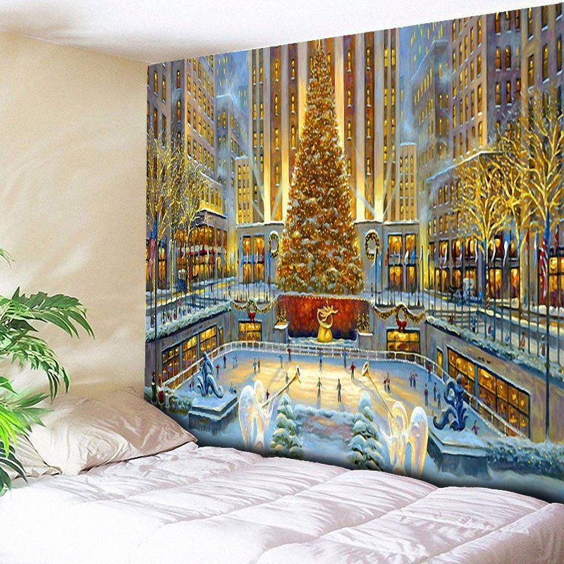 

Christmas Graphic Bedroom Wall Decor Tapestry, Colormix