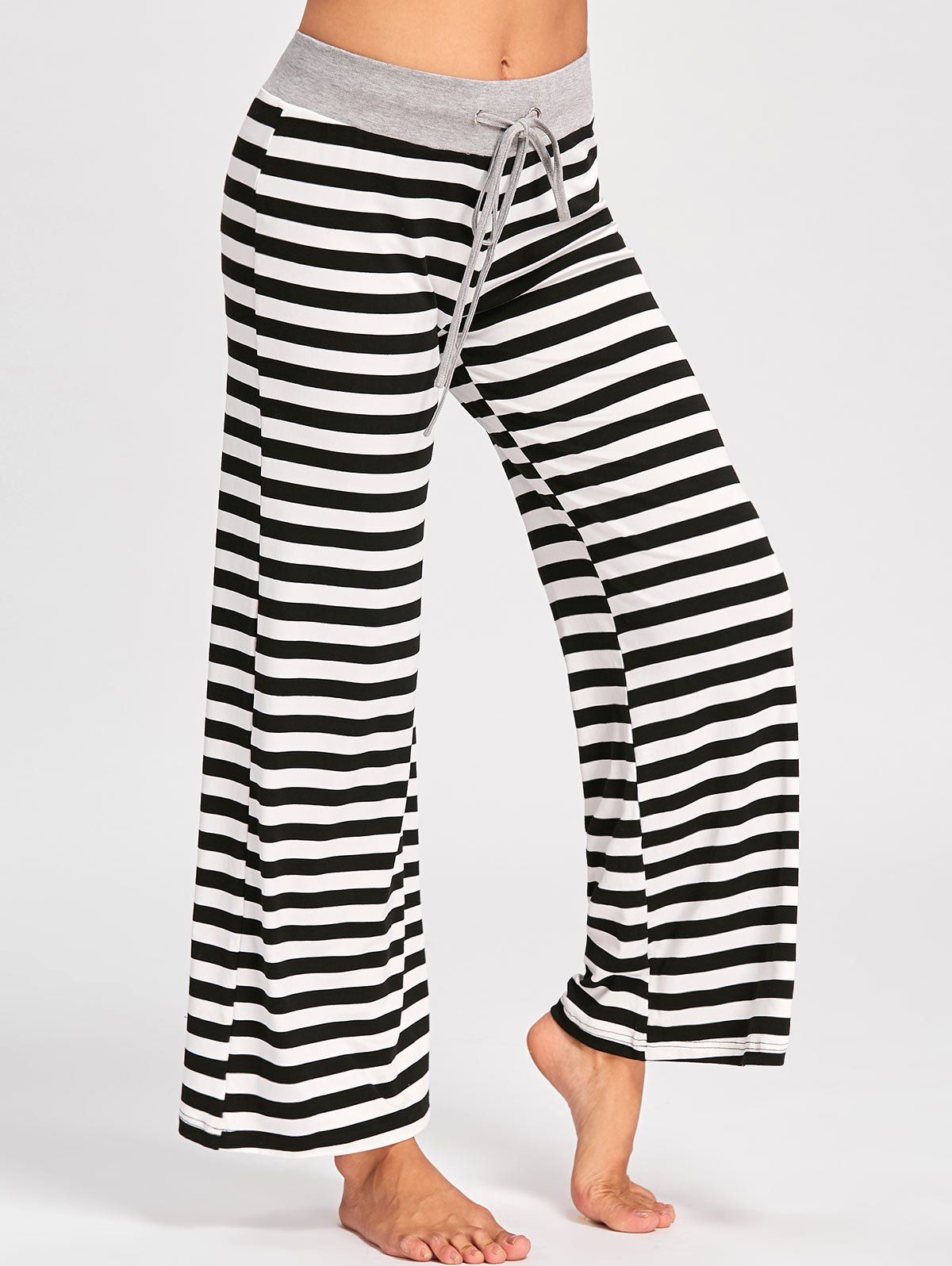 striped palazzo pants