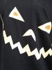 Plus Size Drop Shoulder Halloween Sweatshirt -  