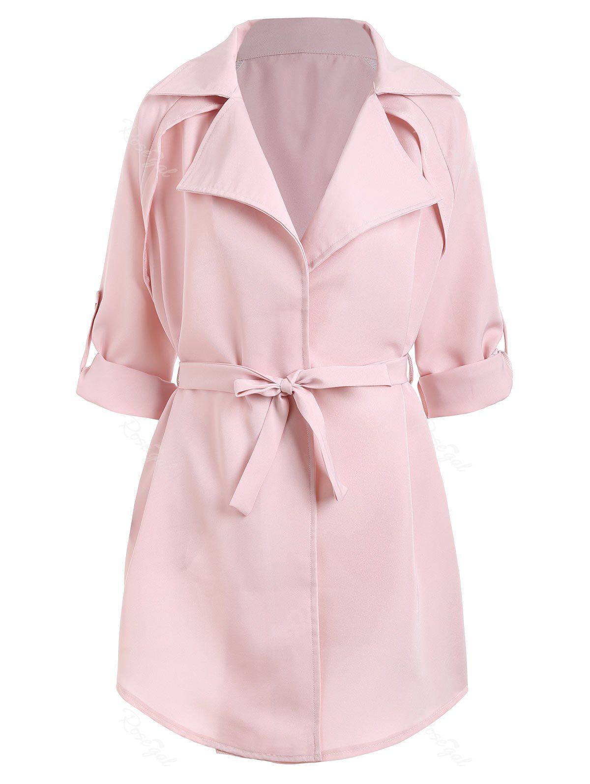 Manteau rose grande taille Clearance