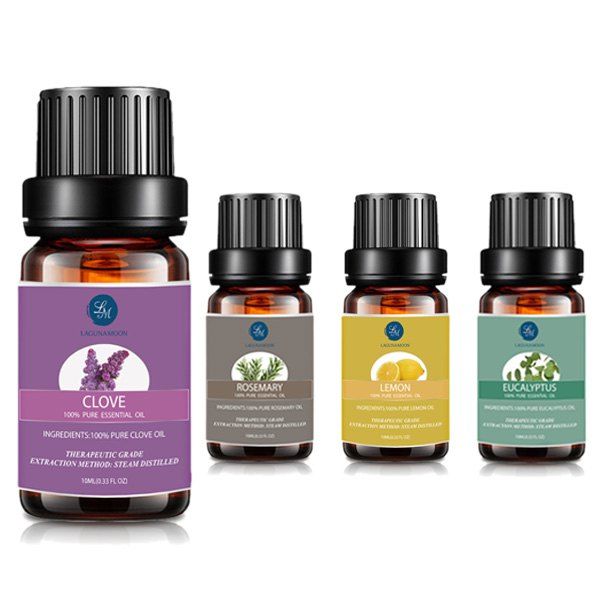 

Top 4 Knit Clove Eucalyptus Lemon Rosemary Essential Oil, Multi
