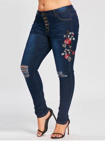 http://www.rosegal.com/plus-size-bottoms/plus-size-ripped-embroidered-button-1299457.html