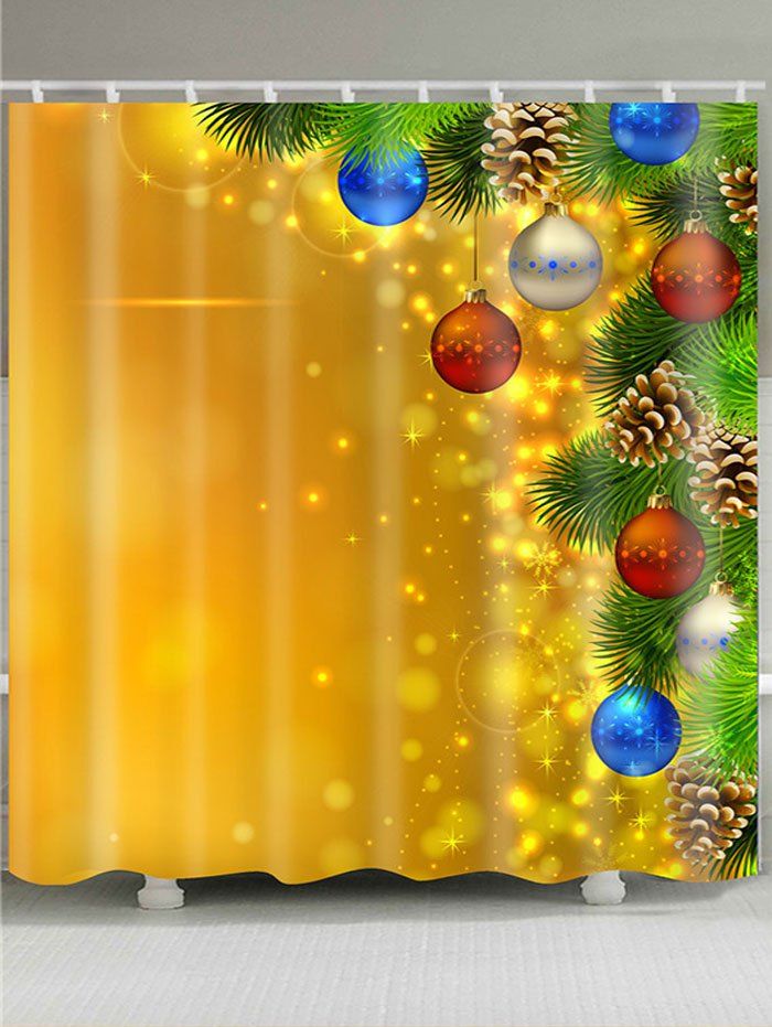 

Christmas Colorful Balloons Patterned Shower Curtain