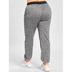 zippers embellished drawstring jogger pants