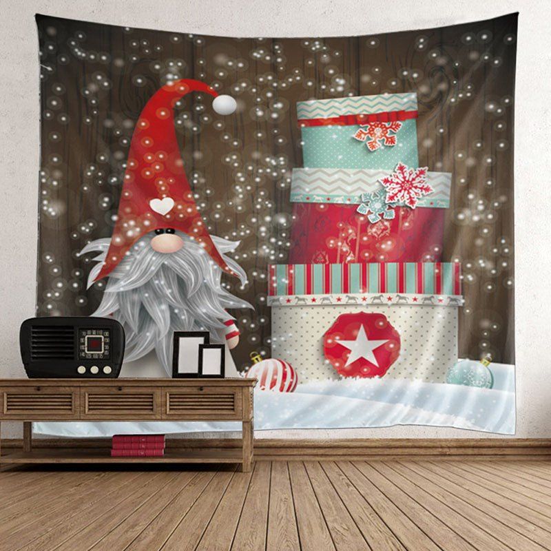 

Christmas Birthday Cake Patterned Wall Art Tapestry, Colorful
