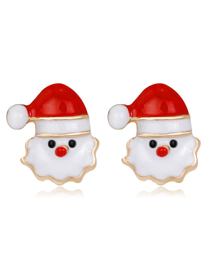 

Tiny Christmas Santa Stud Earrings, Red