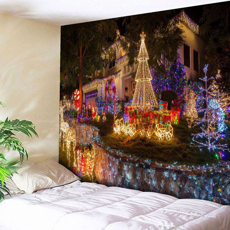 

Christmas Paradise Pattern Wall Tapestry, Colormix