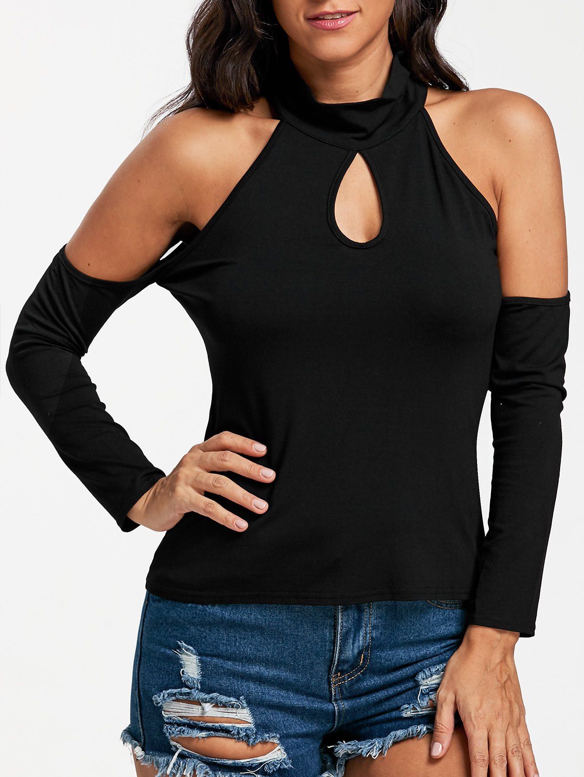 cold shoulder t shirt uk