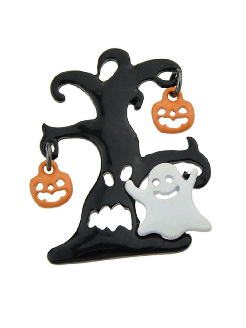 

Halloween Tree Devil Pumpkin Ghost Brooch, Colormix