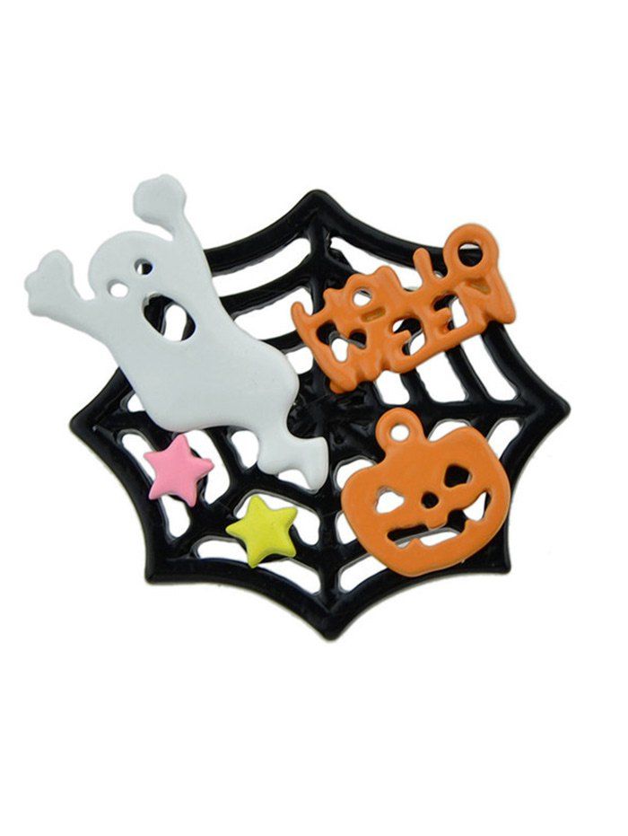 

Halloween Devil Pumpkin Cobweb Ghost Brooch, Colormix