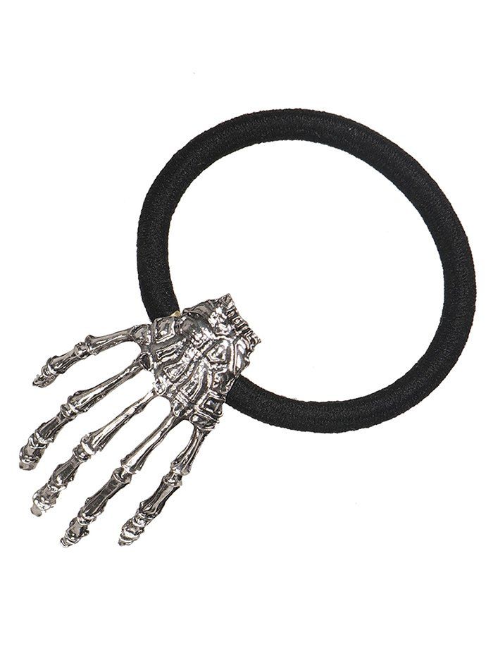 

Skeleton Halloween Hand Elastic Hair Band, Silver