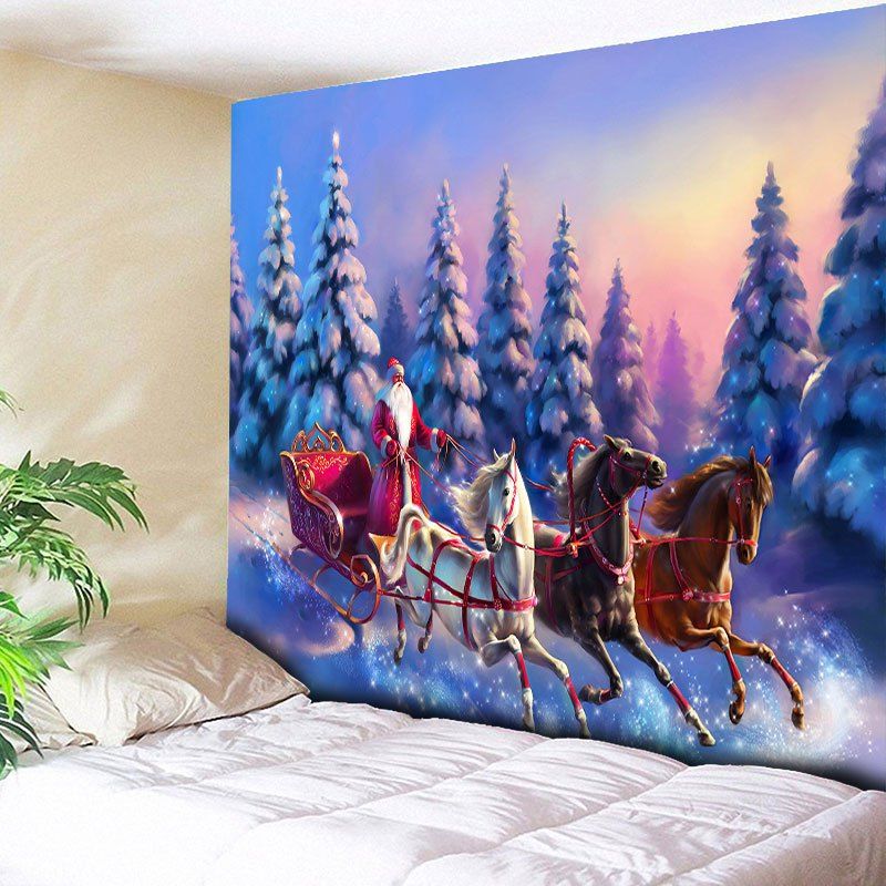 

Christmas Sled Printed Wall Hanging Tapestry, Colormix