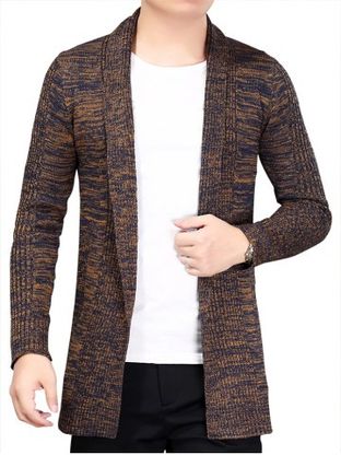Knitted Open Front Cardigan