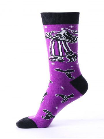 Halloween Letters Witch Pattern Ankle Socks Outfit Halloween Letters Witch Pattern Ankle Socks
