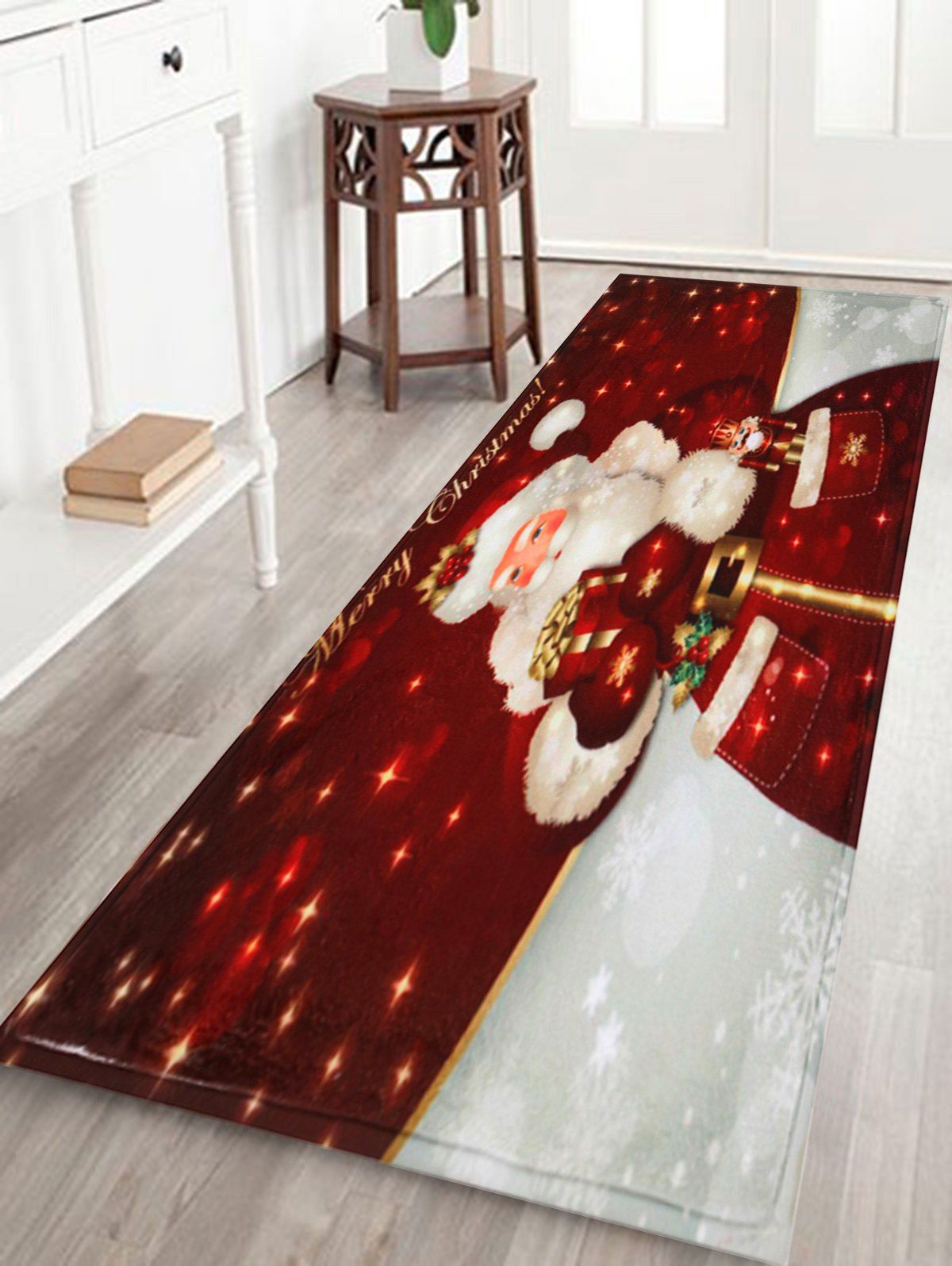 

Christmas Santa Claus Antislip Bath Mat, Dark red