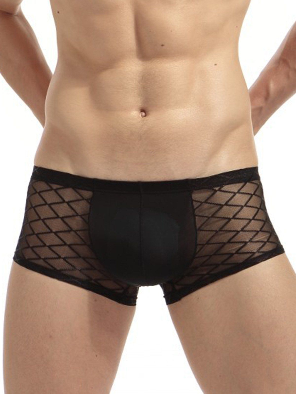 

Rhombus Voile Convex Pouch Trunk, Black
