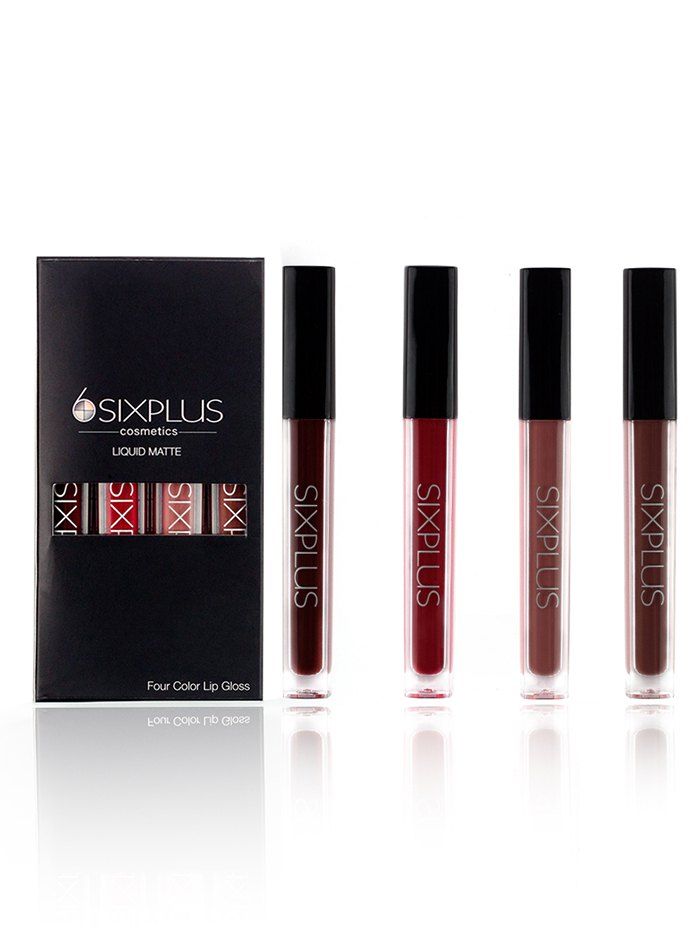 

4 Pieces Long Lasting Lip Gloss Set, Multi