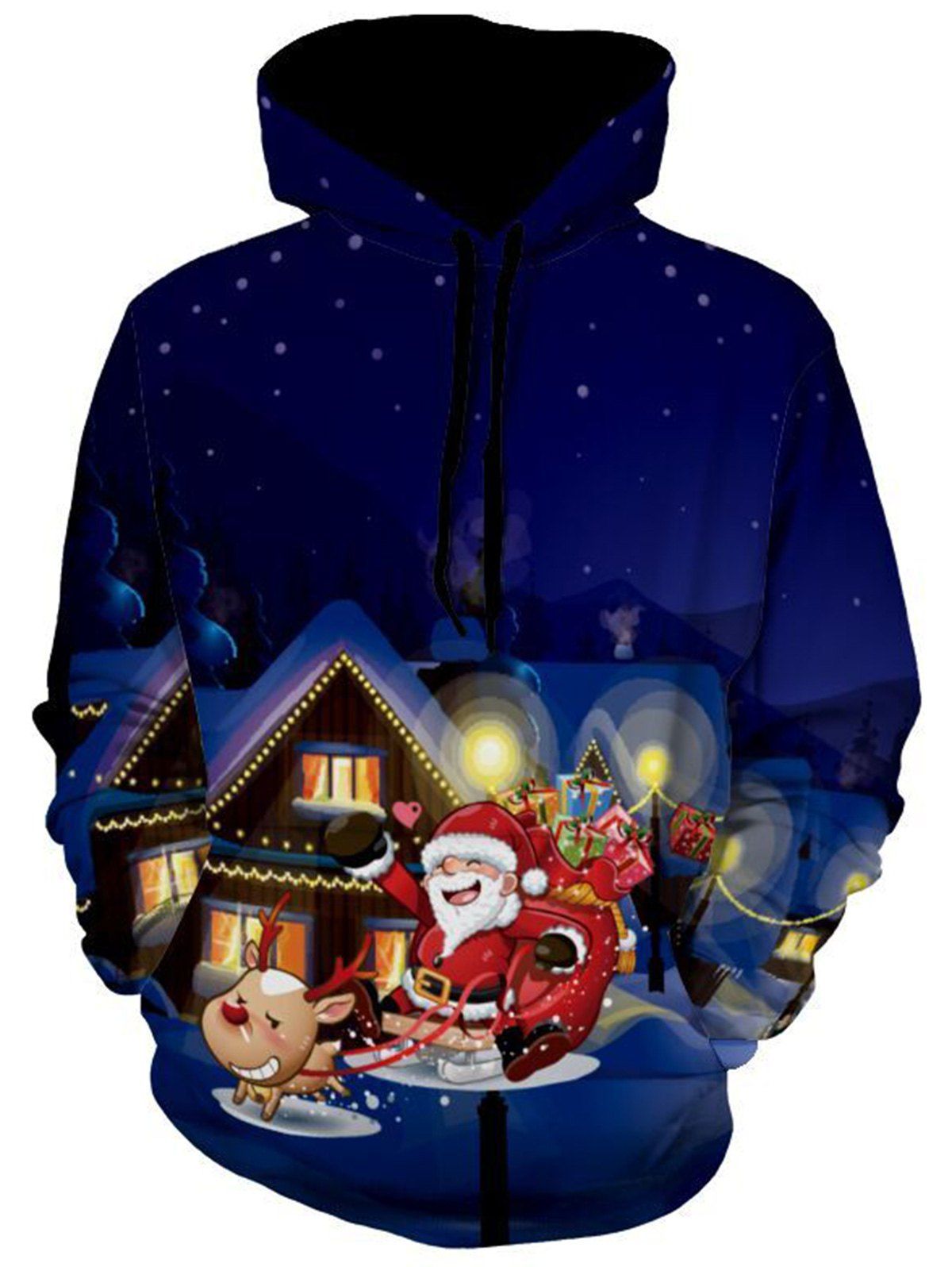

Snowflake Santa Clause Christmas Hoodie, Colormix