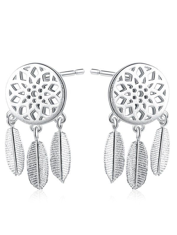 

Sterling Silver Dream Catcher Leaf Earrings