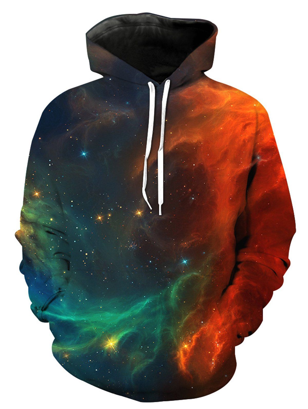 

Ombre Galaxy 3D Print Pullover Hoodie, Colormix