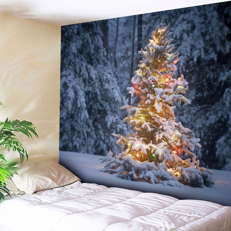 

Christmas Snow Tree Wall Hanging Tapestry, Colormix
