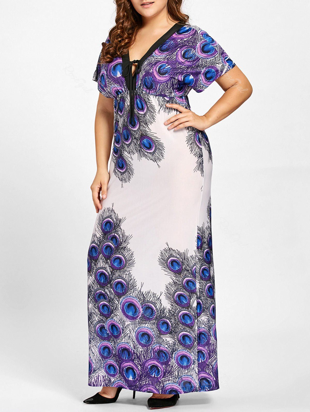 peacock dresses plus size