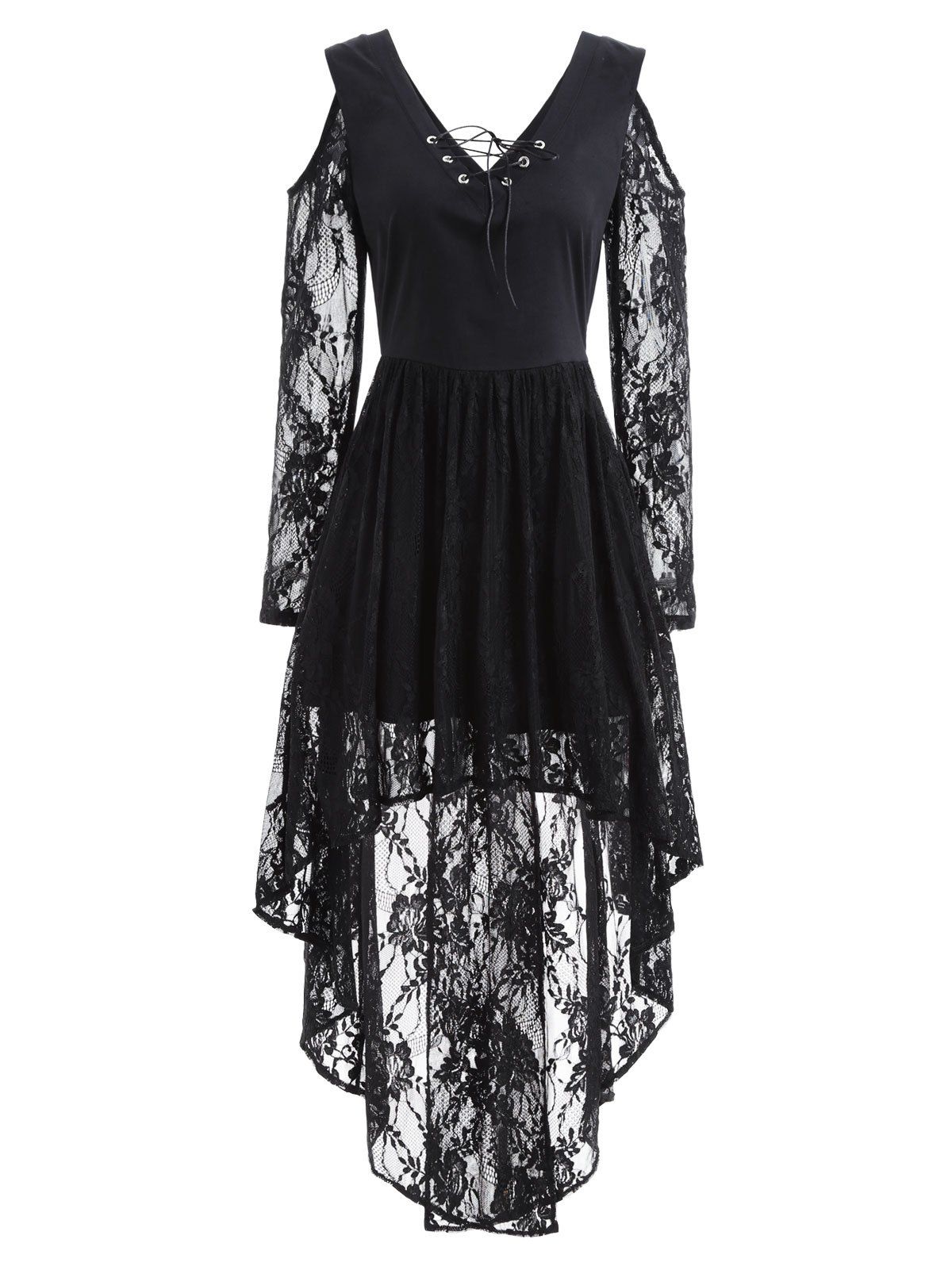 Long Sleeve High Low Dress