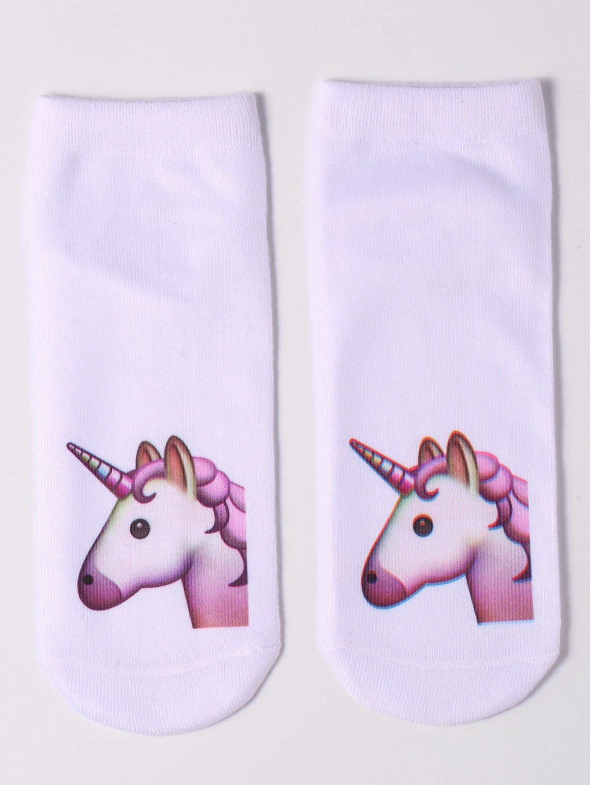 

Unicorn Pattern Cartoon Socks, Light pink