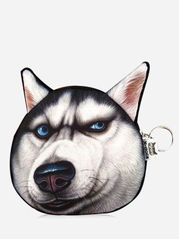 

Funny 3D Pattern Dog Coin Purse, Black