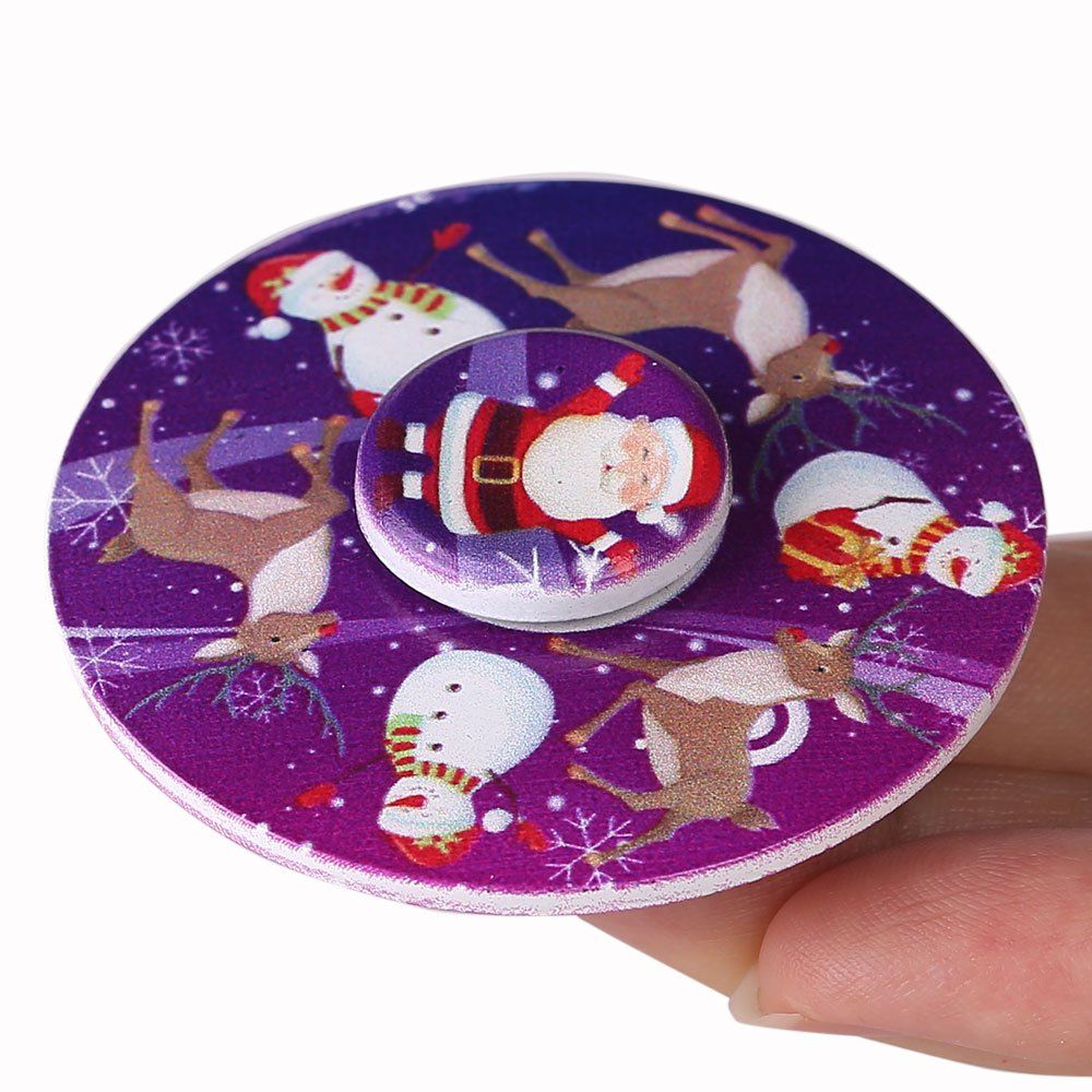 

Christmas EDC Toy Round Hand Spinner, Purple