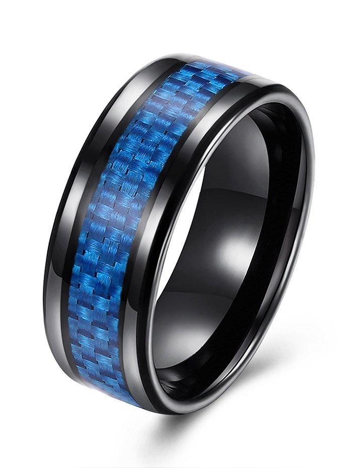

Weaving Shape Round Alloy Ring, Blue