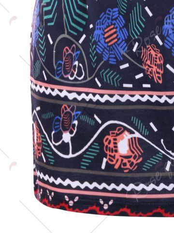 Graphic Bodycon Micro Skirt