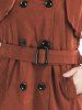 Double Breasted Trench Coat -  