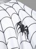 Halloween Spider Web Plus Size Poncho Blouse -  